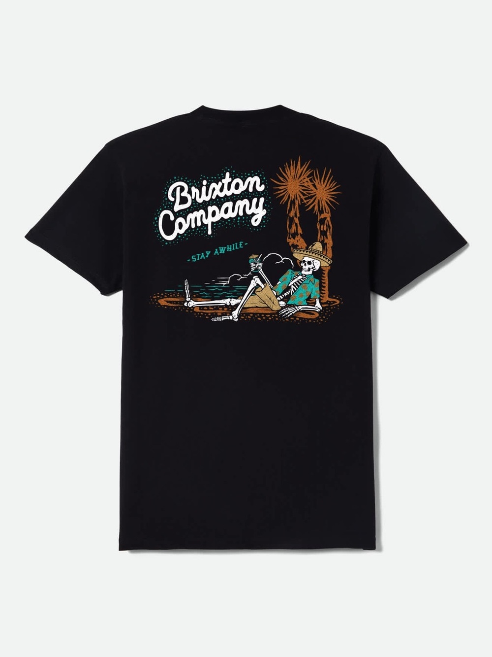 BRIXTON / STAY AWHILE T-SHIRT/ standard Fit / Mens / L / NWOT / Ptp-22”